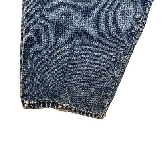 Vintage LL Bean Flannel Lined Relaxed Fit Double‎ L Jeans Size 16 Y2K Baggy Mom - Picture 7 of 10